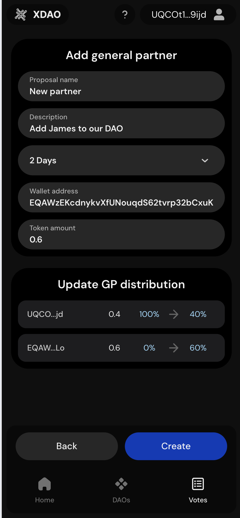 Fill Proposal Details