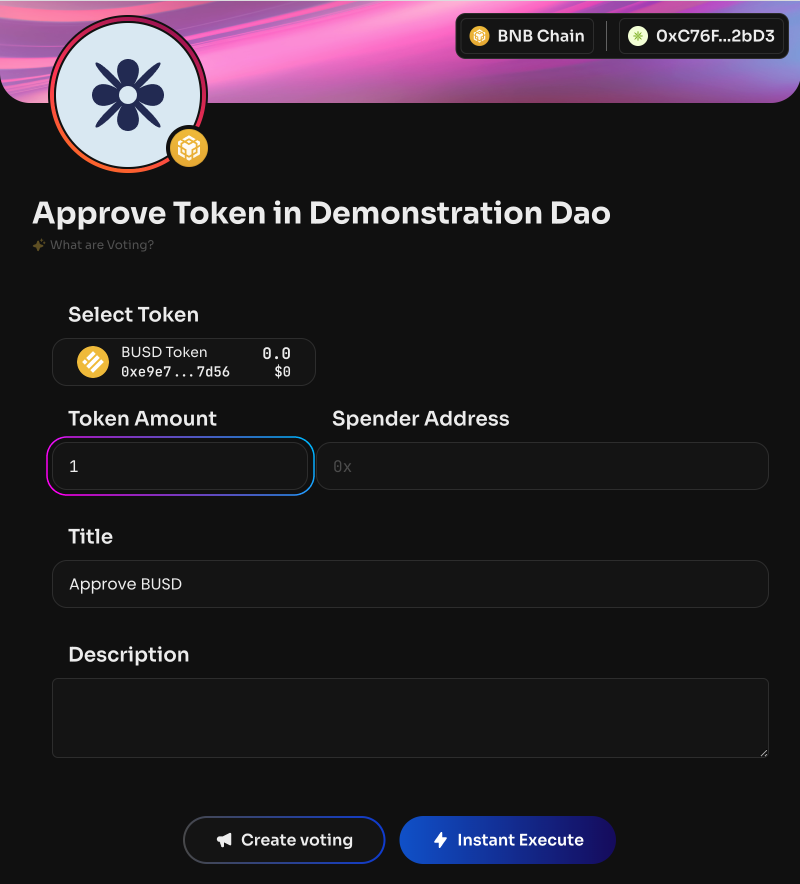 Specify the number of tokens. This is exactly the number of tokens the third-party smart contract will be able to…