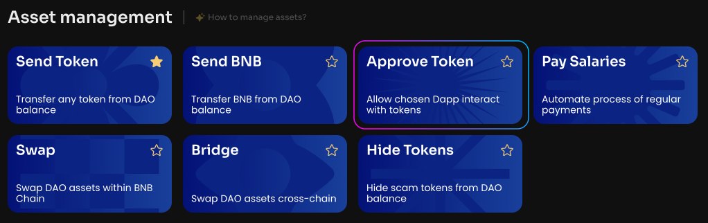 Click Approve Token on the Manage page in your DAO